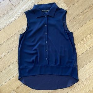 Theyskens’ Theory Sleeveless Button-Up Top